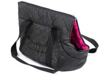 Carry taška pro psa | do 4 Kg Barva: Černo-růžová, Dle váhy psa: do 4 kg