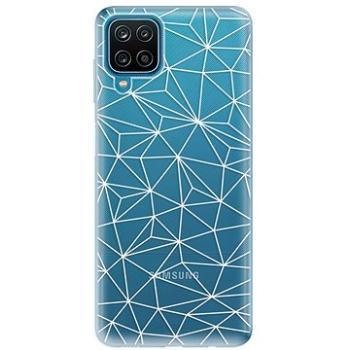 iSaprio Abstract Triangles 03 - white pro Samsung Galaxy A12 (trian03w-TPU3-A12)