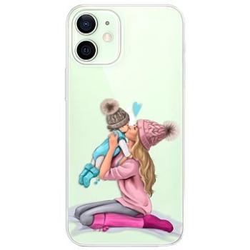 iSaprio Kissing Mom - Blond and Boy pro iPhone 12 (kmbloboy-TPU3-i12)