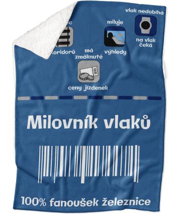 Deka Milovník vlaků 100% (Podšití beránkem: ANO)