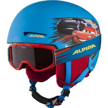 Alpina Sports ZUPO DISNEY SET Dětská lyžařská helma a brýle, modrá, velikost (51 - 55)