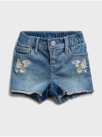 Modré holčičí dětské džínové kraťasy emble denim shorts