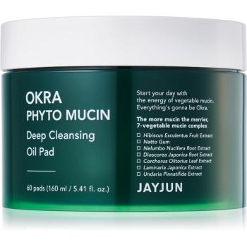 Jayjun Okra Phyto Mucin odličovací tampony s esenciálními oleji 60 ks