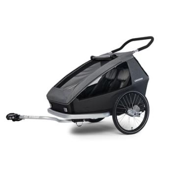 CROOZER Kid Keeke 2 vozík za kolo Mountain Grey