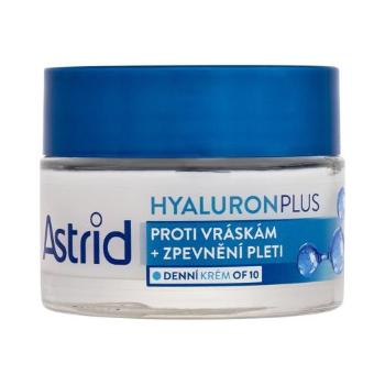 Astrid Hyaluron 3D Antiwrinkle & Firming Day Cream SPF10 50 ml denní pleťový krém na všechny typy pleti; proti vráskám; zpevnění a lifting pleti