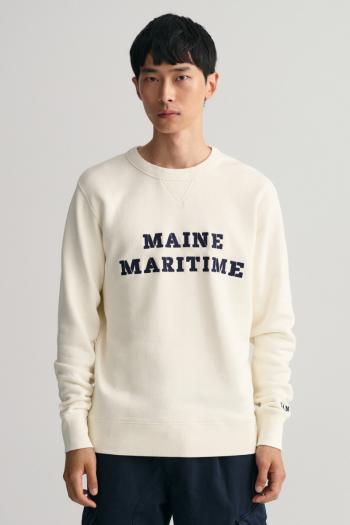 MIKINA GANT D2. MARITIME C-NECK bílá M