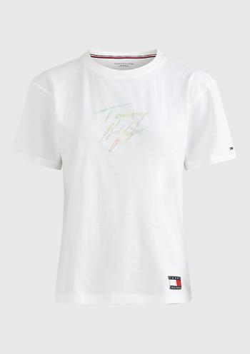 Dámské tričko Tommy Hilfiger UW0UW03945 M Bílá