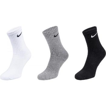 Nike EVERYDAY CUSH CREW 3PR U Ponožky, černá, velikost 38-42