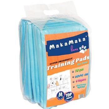 MakaMaka Super Absorbent Training Pads for Pets 
M – 40 × 60 cm 20 ks (5903754416101)