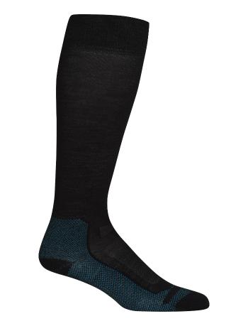 dámské merino ponožky ICEBREAKER Wmns Ski+ Ultralight OTC, Jet HTHR/Artic Teal/Black (vzorek) velikost: M