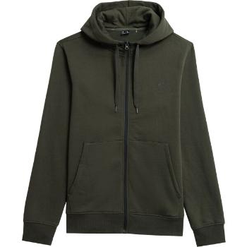 4F SWEATSHIRT FULL ZIP Pánská mikina na zip, khaki, velikost