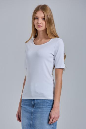 TOP GANT 1X1 RIB LSS TOP bílá XXL