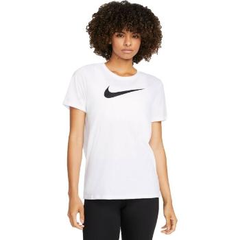 Nike DRI-FIT SWOOSH Dámské tričko, bílá, velikost