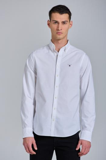 KOŠILE GANT SLIM OXFORD SHIRT BD bílá XL