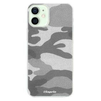 Odolné silikonové pouzdro iSaprio - Gray Camuflage 02 - iPhone 12 mini