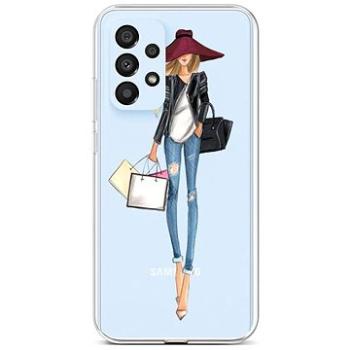 TopQ Kryt Samsung A33 5G silikon Lady 2 74182 (Sun-74182)