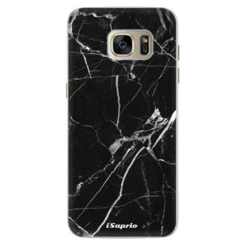 Silikonové pouzdro iSaprio - Black Marble 18 - Samsung Galaxy S7 Edge