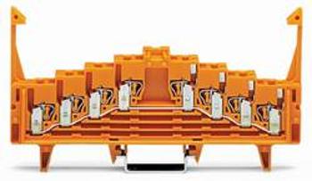 Potenciálová svorka WAGO 727-235, pružinová svorka, 7.62 mm, oranžová, 50 ks