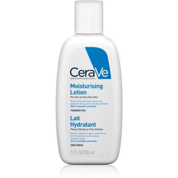 CeraVe Moisturizers hydratační mléko na tělo a obličej pro suchou až velmi suchou pokožku 88 ml