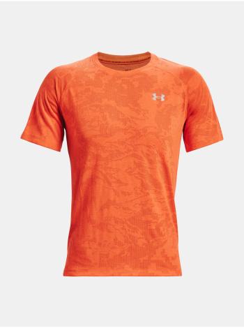 Tričko Under Armour Streaker 2.0 Camo SS - oranžová