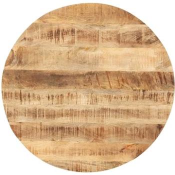 Stolní deska masivní mangovníkové dřevo kulatá 25–27 mm 70 cm 286007 (286007)