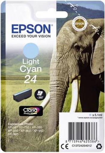 Epson Ink T2425, 24 originál světlá kyanová modrá C13T24254012