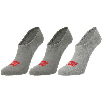 Levi's&reg; FOOTIE HIGH RISE BATWING LOGO 3P Ponožky, šedá, velikost