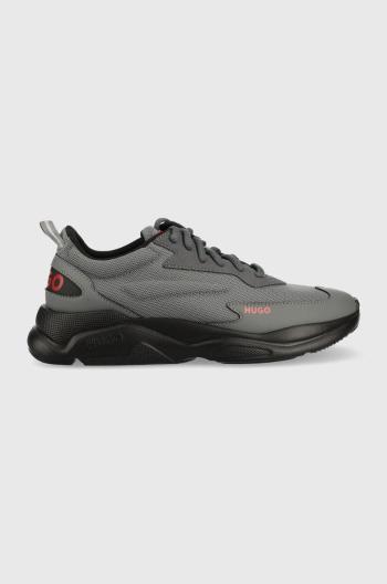 Sneakers boty HUGO Leon šedá barva, 50487412