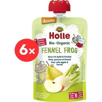 HOLLE Fennel Frog  BIO pyré hruška jablko fenykl 6× 100 g (7640161877054)