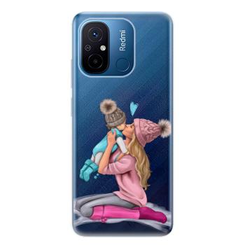 Odolné silikonové pouzdro iSaprio - Kissing Mom - Blond and Boy - Xiaomi Redmi 12C