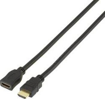 HDMI prodlužovací kabel SpeaKa Professional [1x HDMI zástrčka - 1x HDMI zásuvka] černá 5.00 m