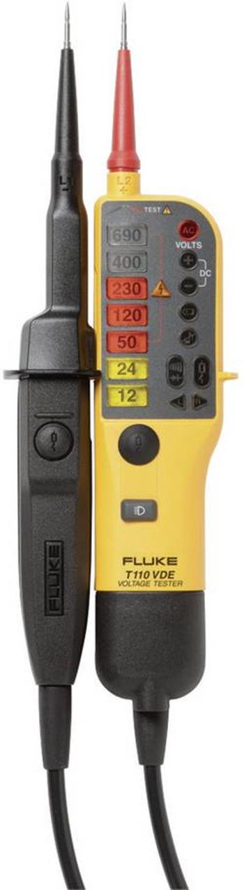 Dvoupólová zkoušečka napětí Fluke T110/VDE CAT III 690 V, CAT IV 600 V Kalibrováno dle (DAkkS)