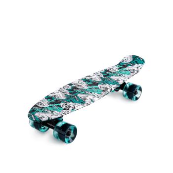 Pennyboard MOVINO Chameleon (DoublePrint) se svítícími LED kolečky, 56cm