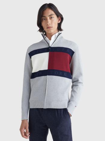 Tommy Hilfiger pánský šedý svetr - L (P01)