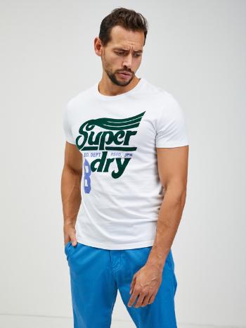 SuperDry Collegiate Graphic Triko Bílá