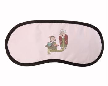 Maska na spaní - škraboška Babička s vnučkou