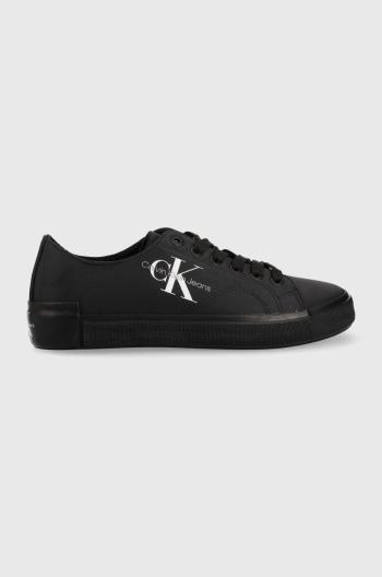 Tenisky Calvin Klein Jeans Ess Vulcanized Laceup Low Ny dámské, černá barva