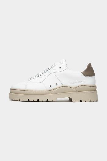 Kožené sneakers boty Filling Pieces Court Serrated bílá barva, 89128861002