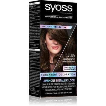 Syoss Color Metallic Collection permanentní barva na vlasy odstín 3-89 Bronze Coffee 1 ks