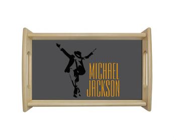 Dřevěný podnos Michael Jackson