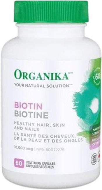 Organika Biotin (vitamin B7) 10 000 mcg, 60 kapslí