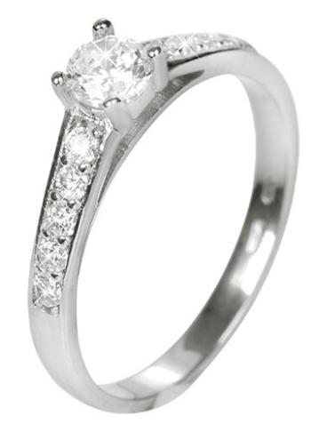 Brilio Dámský prsten s krystaly 229 001 00668 07 56 mm