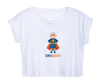 Dámské tričko Organic Crop Top Superbabička