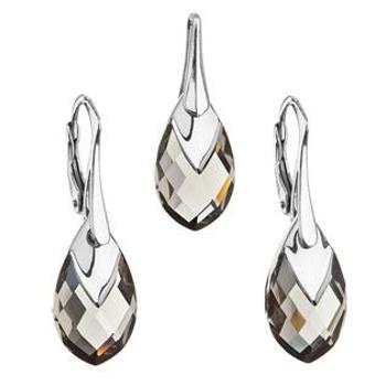 EVOLUTION GROUP CZ Souprava stříbrných šperků kameny s Crystals from Swarovski® BLACK DIAMOND - 39169.4 black diamond