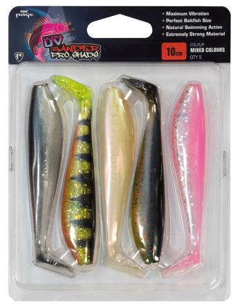 Fox rage gumová nástraha zander pro shad uv mixed colour packs 5 ks-délka 14 cm