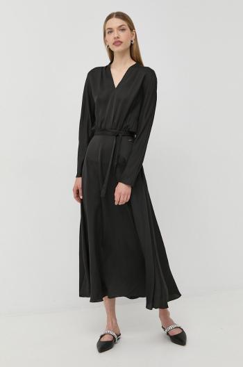 Šaty Armani Exchange černá barva, maxi