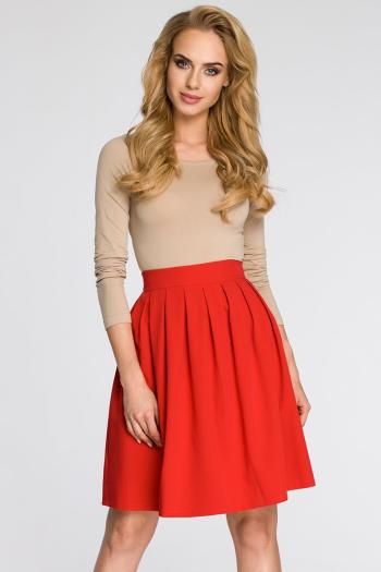 Červená sukně MOE 237