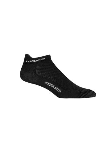 pánské merino ponožky ICEBREAKER Mens Run+ Ultralight Micro, Black/Snow velikost: XL