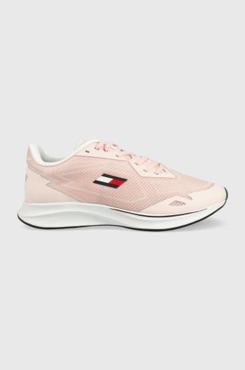 Sportovní boty Tommy Sport Sleek růžová barva