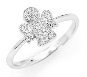 Amen Originální stříbrný prsten se zirkony Angels RA 60 mm